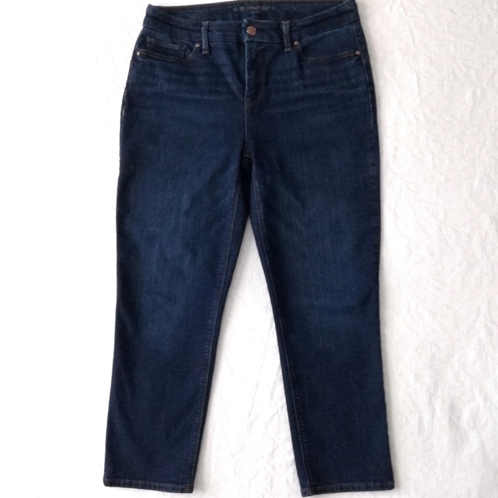 Chico's So Lifting Crop Higher Waisted Jeans, Size Small / 4